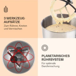 Bella Küchenmaschine 2000 W / 2,7 PS 5 Ltr Edelstahl BPA-frei 11 Bella Küchenmaschine 2000 W / 2,7 PS 5 Ltr Edelstahl BPA-frei -Klarstein 10008233 de 0004 logo