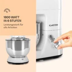 Lucia Küchenmaschine 3-in-1 2000 W / 2,7 PS 5 Ltr Edelstahl BPA-frei 11 Lucia Küchenmaschine 3-in-1 2000 W / 2,7 PS 5 Ltr Edelstahl BPA-frei -Klarstein 10008236 de 0003 logo