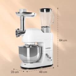 Lucia Küchenmaschine 3-in-1 2000 W / 2,7 PS 5 Ltr Edelstahl BPA-frei 16 Lucia Küchenmaschine 3-in-1 2000 W / 2,7 PS 5 Ltr Edelstahl BPA-frei -Klarstein 10008236 yy 0008 logo