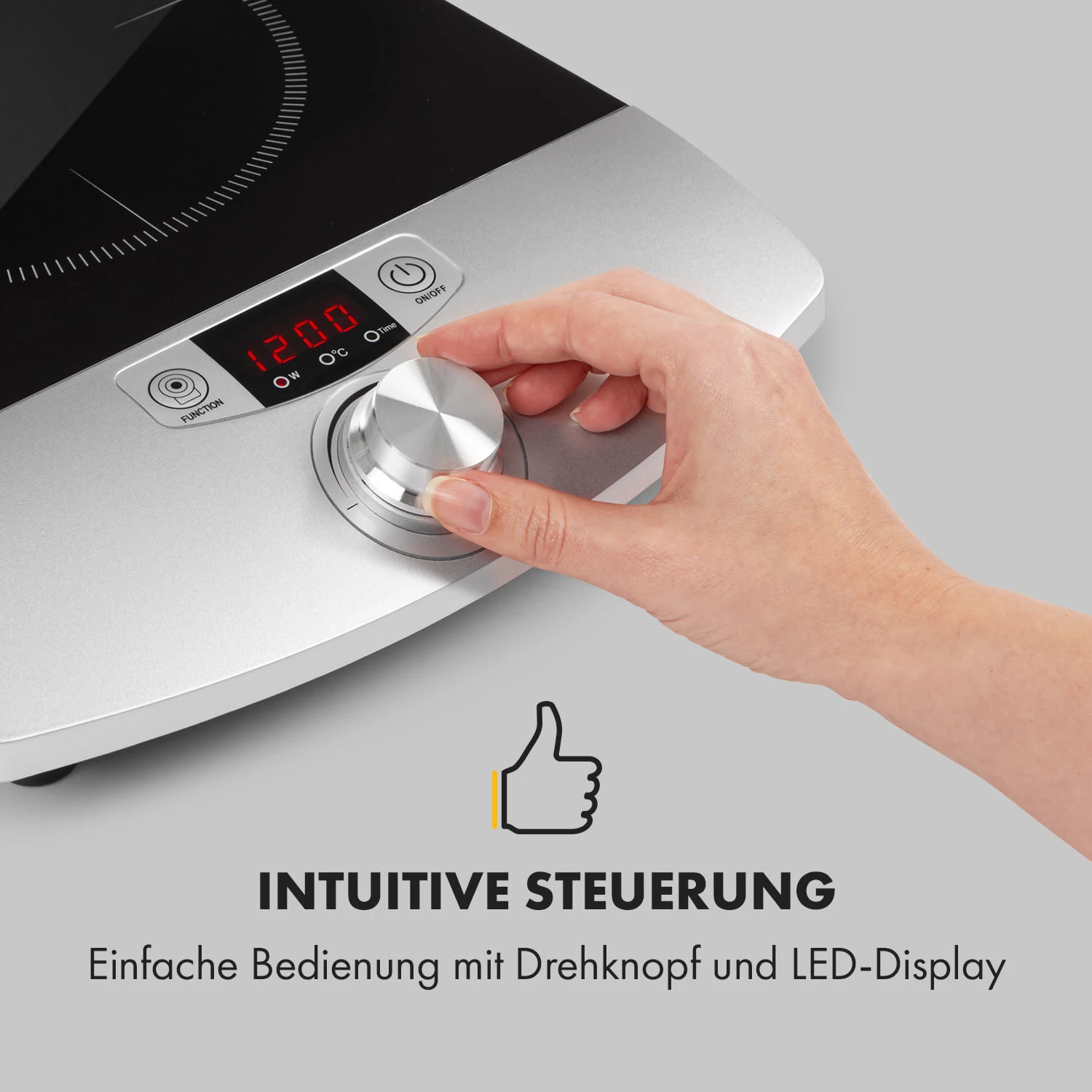 VariCook Single Einzel-Induktions-Kochfeld 1800W Timer 240°C 5 VariCook Single Einzel-Induktions-Kochfeld 1800W Timer 240°C – Bild 3