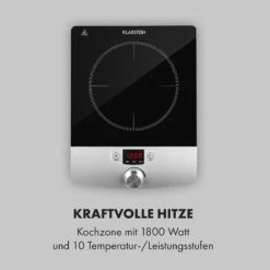 VariCook Single Einzel-Induktions-Kochfeld 1800W Timer 240°C 12 VariCook Single Einzel-Induktions-Kochfeld 1800W Timer 240°C -Klarstein 10012195 de 0004 logo
