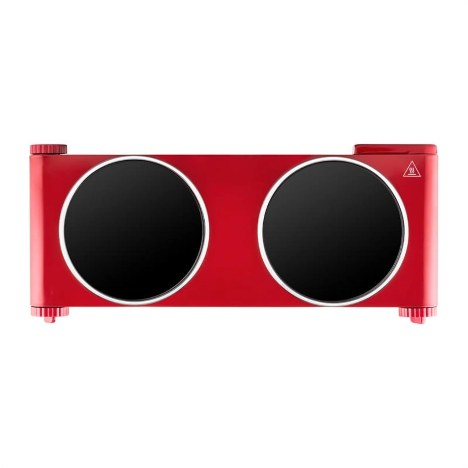 Captain Cook² Doppel-Kochplatte Infrarot 2400W Edelstahl Rot 7 Captain Cook² Doppel-Kochplatte Infrarot 2400W Edelstahl Rot – Bild 5