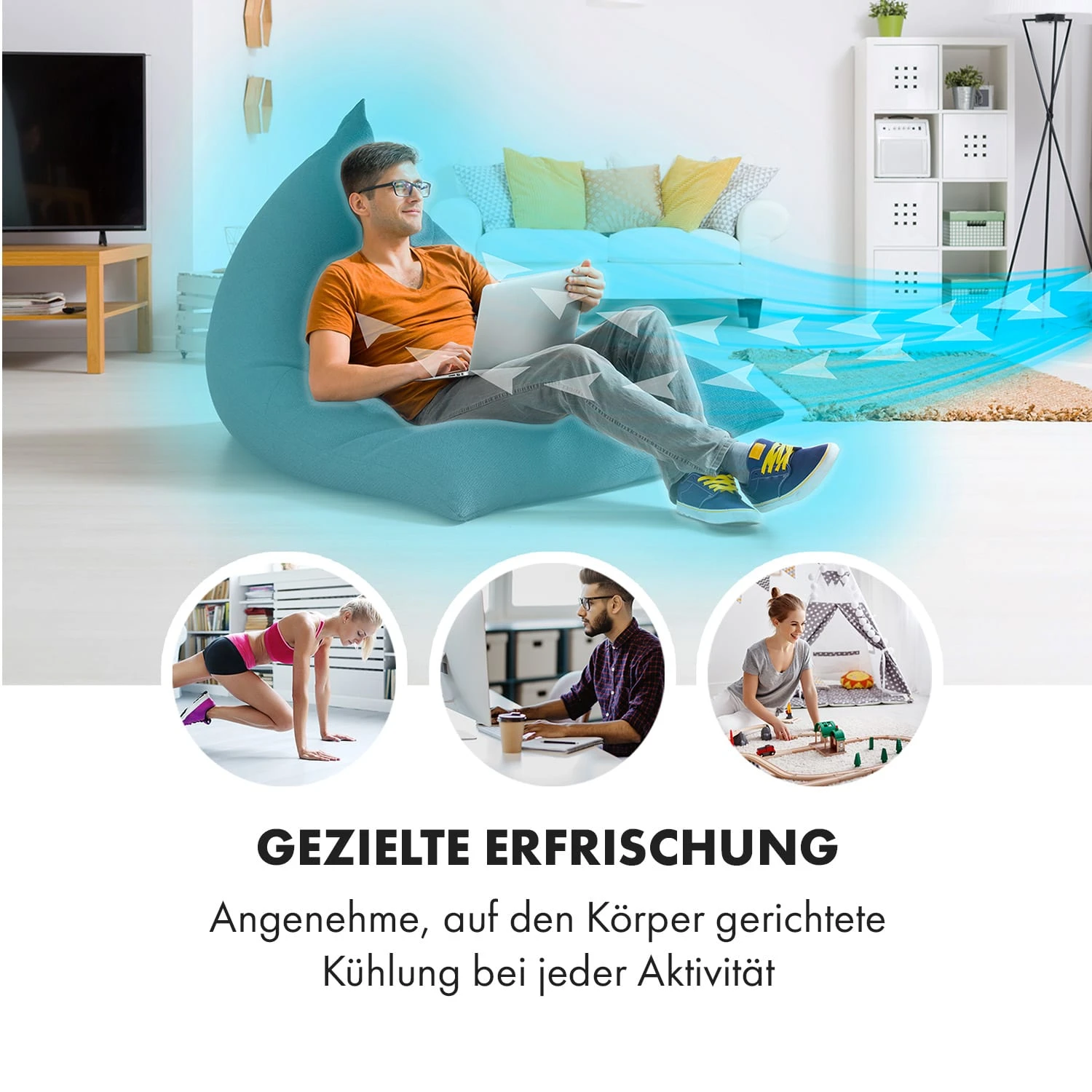 Skyscraper 3G Turmventilator 48W 1.633 M³/h Fernbedienung 4 Skyscraper 3G Turmventilator 48W 1.633 M³/h Fernbedienung – Bild 2