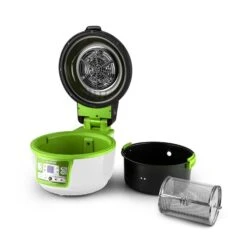 VitAir Turbo Heißluftfritteuse Grün-weiß 1400W Grillen Backen 9l -Klarstein 10028288 yy 0008 titel zubehoer 07 Klarstein VitAir Heissluftfritteuse gruen weiss