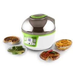 VitAir Turbo Heißluftfritteuse Grün-weiß 1400W Grillen Backen 9l -Klarstein 10028288 yy 0011 ambient klarstein vitair heissluft frieteuse