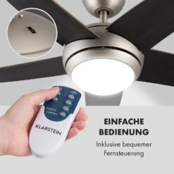 Bolero 2-in-1-Deckenventilator Leuchte 55W 10212 M³/h Fernbedienung 12 Bolero 2-in-1-Deckenventilator Leuchte 55W 10212 M³/h Fernbedienung -Klarstein 10028292 de 0003 logo