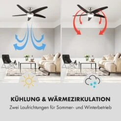 Bolero 2-in-1-Deckenventilator Leuchte 55W 10212 M³/h Fernbedienung 13 Bolero 2-in-1-Deckenventilator Leuchte 55W 10212 M³/h Fernbedienung -Klarstein 10028292 de 0004 logo