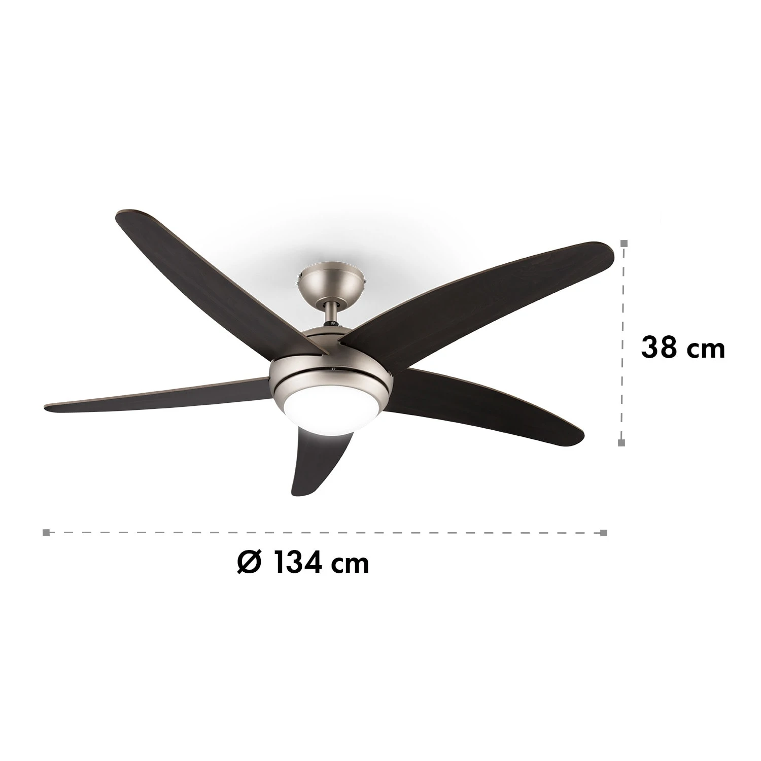 Bolero 2-in-1-Deckenventilator Leuchte 55W 10212 M³/h Fernbedienung 9 Bolero 2-in-1-Deckenventilator Leuchte 55W 10212 M³/h Fernbedienung – Bild 7