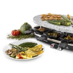 Steaklette Raclettegrill 1500 W Granit-Natursteinplatte 8 Personen 13 Steaklette Raclettegrill 1500 W Granit-Natursteinplatte 8 Personen -Klarstein 10028449 yy 0005 titel Klarstein Steaklette Raclette Natursteingrill