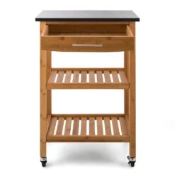 Tennessee Servierwagen Küchenwagen 4 Etagen Holz Granit Mobil 14 Tennessee Servierwagen Küchenwagen 4 Etagen Holz Granit Mobil -Klarstein 10028590 uk 0003 detail