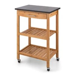 Tennessee Servierwagen Küchenwagen 4 Etagen Holz Granit Mobil 16 Tennessee Servierwagen Küchenwagen 4 Etagen Holz Granit Mobil -Klarstein 10028590 uk 0005 titel