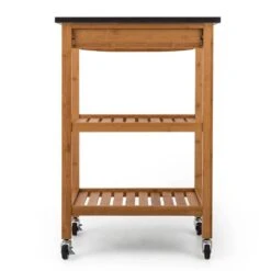 Tennessee Servierwagen Küchenwagen 4 Etagen Holz Granit Mobil 18 Tennessee Servierwagen Küchenwagen 4 Etagen Holz Granit Mobil -Klarstein 10028590 yy 0007 titel back 07 Klarstein Tennessee Kuechenwagen Trolley 3 Etagen