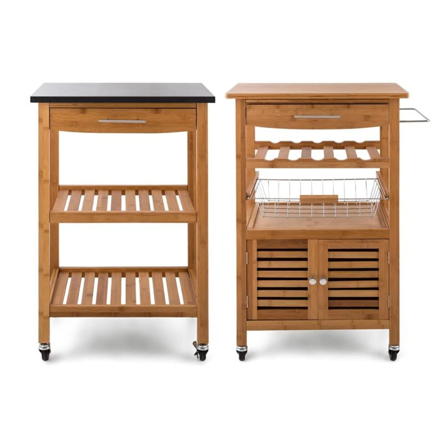 Tennessee Servierwagen Küchenwagen 4 Etagen Holz Granit Mobil 11 Tennessee Servierwagen Küchenwagen 4 Etagen Holz Granit Mobil – Bild 9