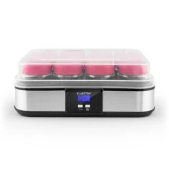 Gaia Joghurtmaker 12 Gläser A 150 Ml Timer Edelstahl 12 Gaia Joghurtmaker 12 Gläser A 150 Ml Timer Edelstahl -Klarstein 10028636 yy 0003 front 03 Klarstein Gaia Joghurtmaker Edelstahl