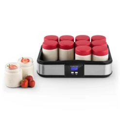 Gaia Joghurtmaker 12 Gläser A 150 Ml Timer Edelstahl 13 Gaia Joghurtmaker 12 Gläser A 150 Ml Timer Edelstahl -Klarstein 10028636 yy 0004 ambient 04 Klarstein Gaia Joghurtmaker Edelstahl