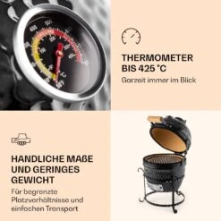 Princesize Kamado-Grill Keramikgrill Edelstahl-Grillrost Smoker BBQ 12 Princesize Kamado-Grill Keramikgrill Edelstahl-Grillrost Smoker BBQ -Klarstein 10029123 de 0005 logo