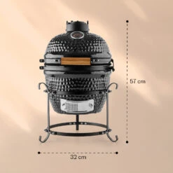 Princesize Kamado-Grill Keramikgrill Edelstahl-Grillrost Smoker BBQ 13 Princesize Kamado-Grill Keramikgrill Edelstahl-Grillrost Smoker BBQ -Klarstein 10029123 yy 0006 logo