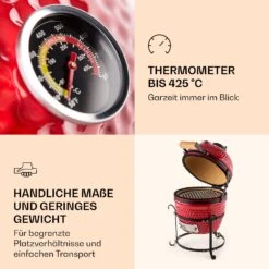 Princesize Kamado-Grill Keramikgrill Edelstahl-Grillrost Smoker BBQ 12 Princesize Kamado-Grill Keramikgrill Edelstahl-Grillrost Smoker BBQ -Klarstein 10029124 de 0005 logo