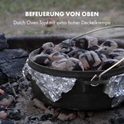 Hotrod 85 Dutch Oven BBQ-Topf 9 Qt / 8,5 Liter Gusseisen Schwarz -Klarstein 10029167 de 0005 logo