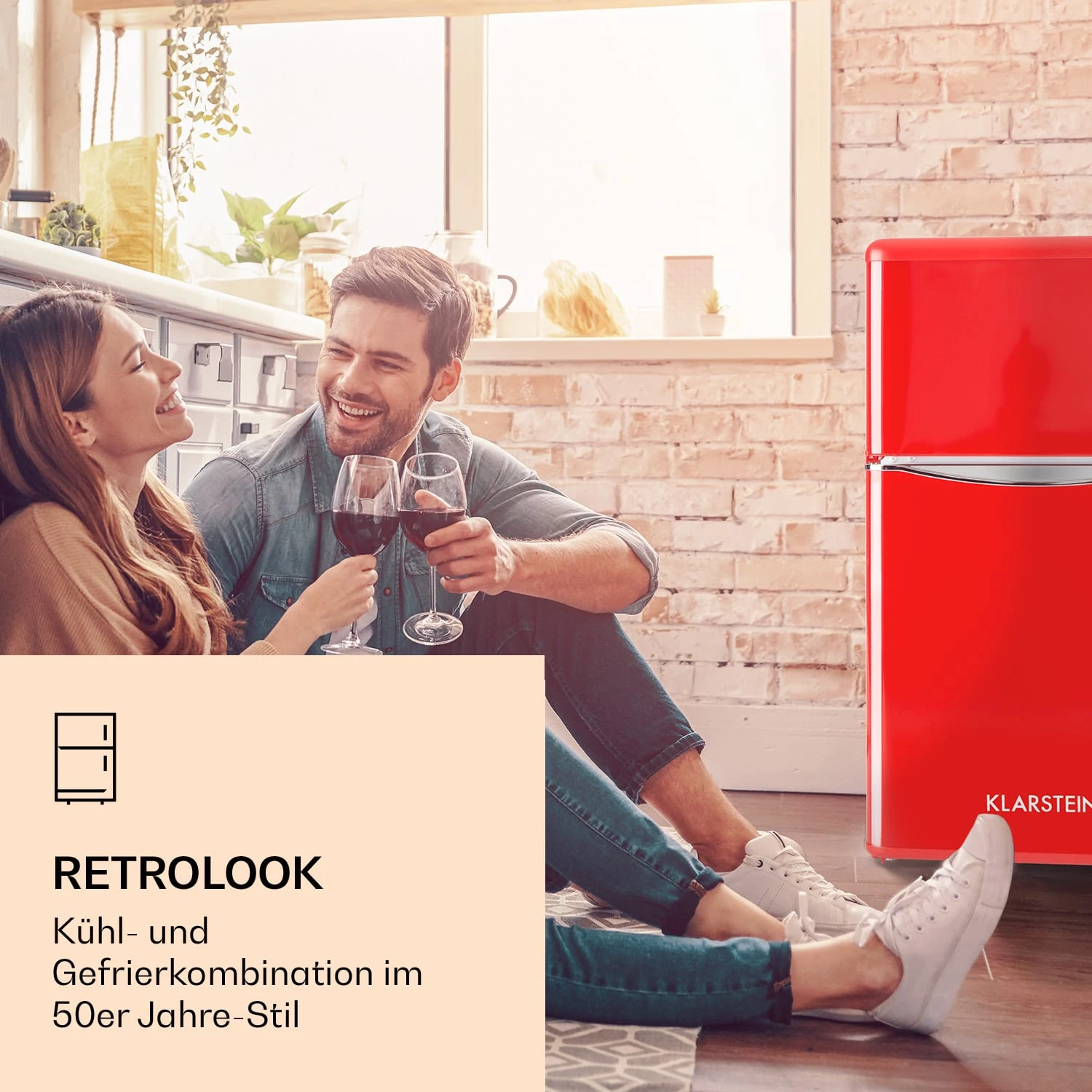 Monroe Kühl- & Gefrierkombination 61/24 Liter 0 - 10 °C 70 Watt 4 Monroe Kühl- & Gefrierkombination 61/24 Liter 0 - 10 °C 70 Watt – Bild 2