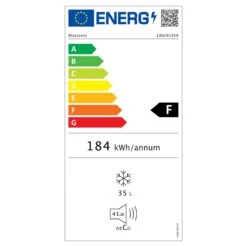 Garfield Gefrierschrank Gefrierwürfel 4-Sterne 35 L 65 W 2 Etagen 13 Garfield Gefrierschrank Gefrierwürfel 4-Sterne 35 L 65 W 2 Etagen -Klarstein 10029334 energy label