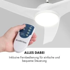 Figo 2-in-1-Deckenventilator Lampe Ø132cm 10.039m³/h Fernbedienung 15 Figo 2-in-1-Deckenventilator Lampe Ø132cm 10.039m³/h Fernbedienung -Klarstein 10029345 de 0006 logo