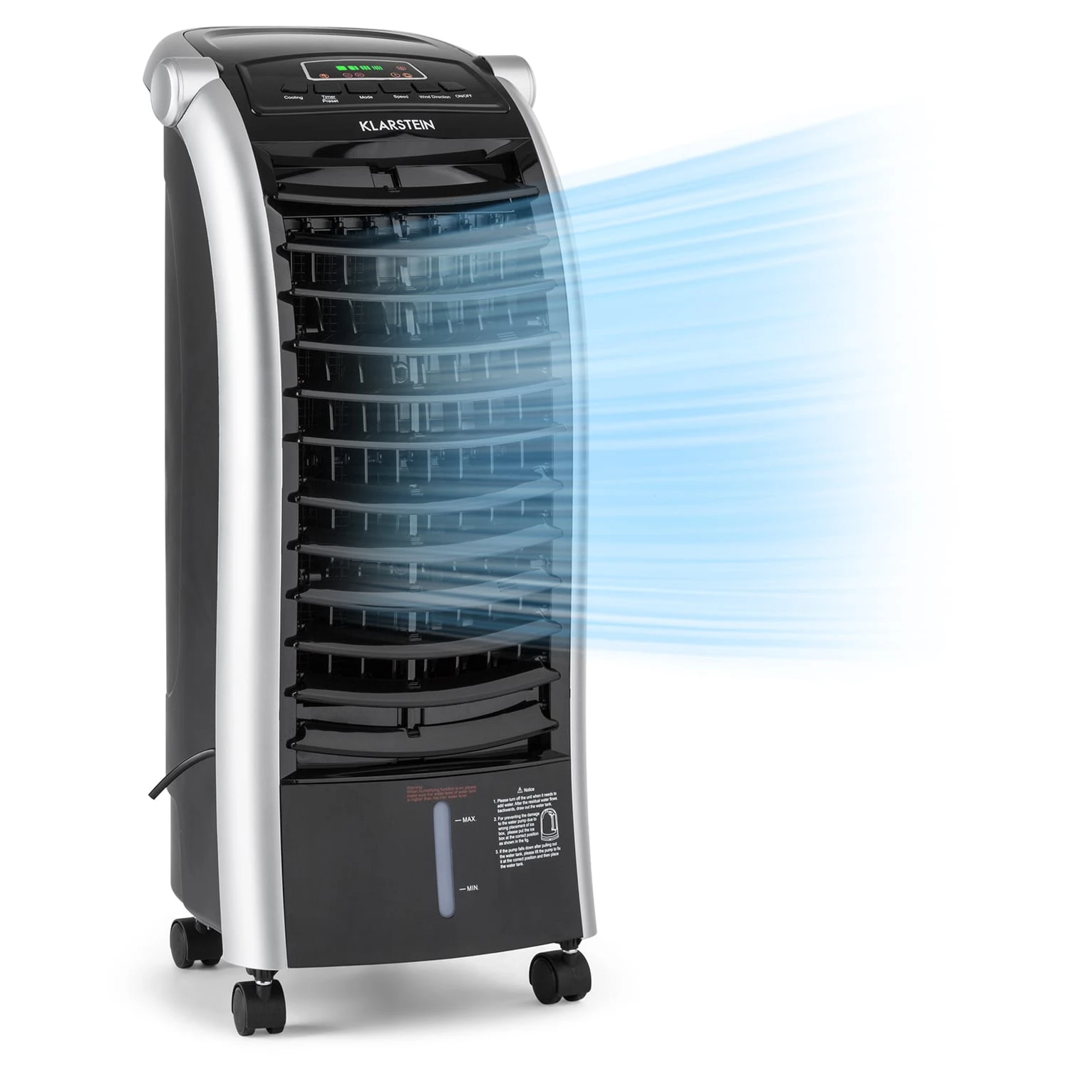 Maxfresh Ventilator Luftkühler 4-in-1-Funktion 6L-Tank 55W Timer 3 Maxfresh Ventilator Luftkühler 4-in-1-Funktion 6L-Tank 55W Timer