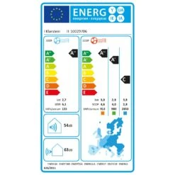 Windwaker Pro 9 Inverter Split Klimaanlage 9000 BTU A++ Weiß 21 Windwaker Pro 9 Inverter Split Klimaanlage 9000 BTU A++ Weiß -Klarstein 10029706 energy label