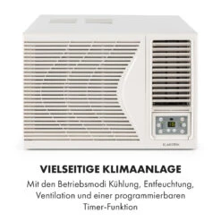 Frostik Fenster-Klimagerät 9.000 BTU/2,7 KW EEC A Fernbedienung 14 Frostik Fenster-Klimagerät 9.000 BTU/2,7 KW EEC A Fernbedienung -Klarstein 10029808 de 0003 logo