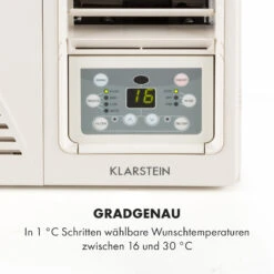 Frostik Fenster-Klimagerät 9.000 BTU/2,7 KW EEC A Fernbedienung 17 Frostik Fenster-Klimagerät 9.000 BTU/2,7 KW EEC A Fernbedienung -Klarstein 10029808 de 0006 logo
