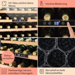 Vinsider 24 Built-In Uno Einbau-Weinkühlschrank 24 Flaschen 57 Liter -Klarstein 10029819 DE 0005 usp