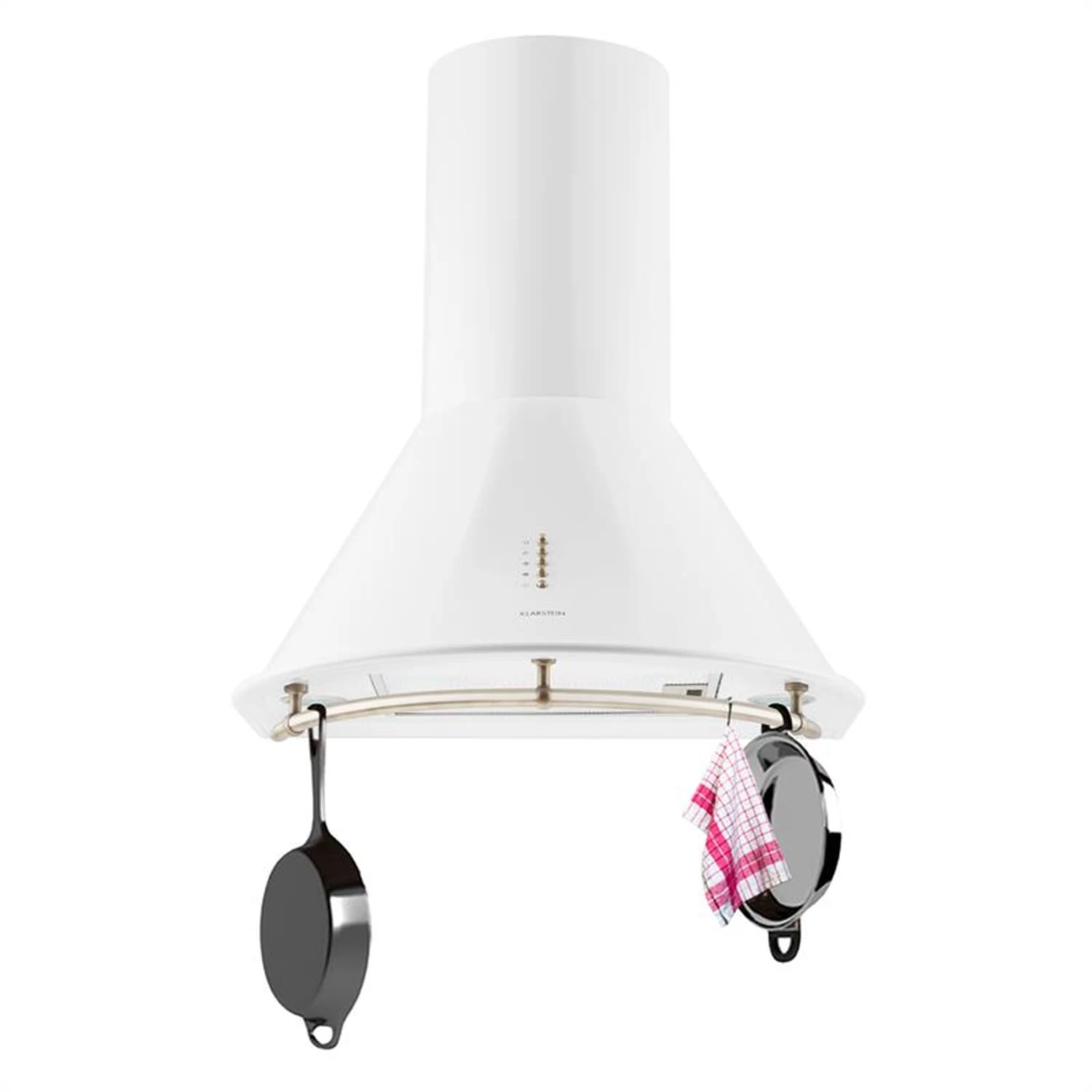 Lumio Neo Retro-Dunstabzugshaube 60cm 610m³/h A Edelstahl Weiß 4 Lumio Neo Retro-Dunstabzugshaube 60cm 610m³/h A Edelstahl Weiß – Bild 2