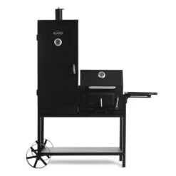 Fleischbrocken Holzkohlegrill Smoker Räucherofen BBQ-Grill Schwarz 12 Fleischbrocken Holzkohlegrill Smoker Räucherofen BBQ-Grill Schwarz -Klarstein 10030554 yy 0004 detail Professional charcoal grill and smoker