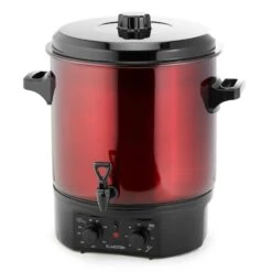 Biggie Einkochautomat Edelstahl 27 Liter 2000W Timer Rot 9 Biggie Einkochautomat Edelstahl 27 Liter 2000W Timer Rot -Klarstein 10030585 yy 0004 front Klarstein Biggie Einkochautomat 27 Liter rot