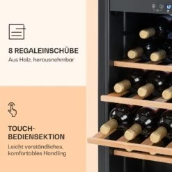 Vinamour 54 Duo Weinkühlschrank 2 Zonen 148 Ltr 54 Fl Touch-Display 14 Vinamour 54 Duo Weinkühlschrank 2 Zonen 148 Ltr 54 Fl Touch-Display -Klarstein 10030714 de 0005 logo