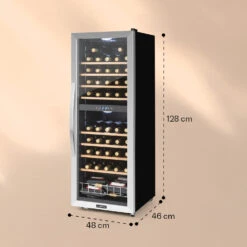 Vinamour 54 Duo Weinkühlschrank 2 Zonen 148 Ltr 54 Fl Touch-Display 15 Vinamour 54 Duo Weinkühlschrank 2 Zonen 148 Ltr 54 Fl Touch-Display -Klarstein 10030714 yy 0007 logo