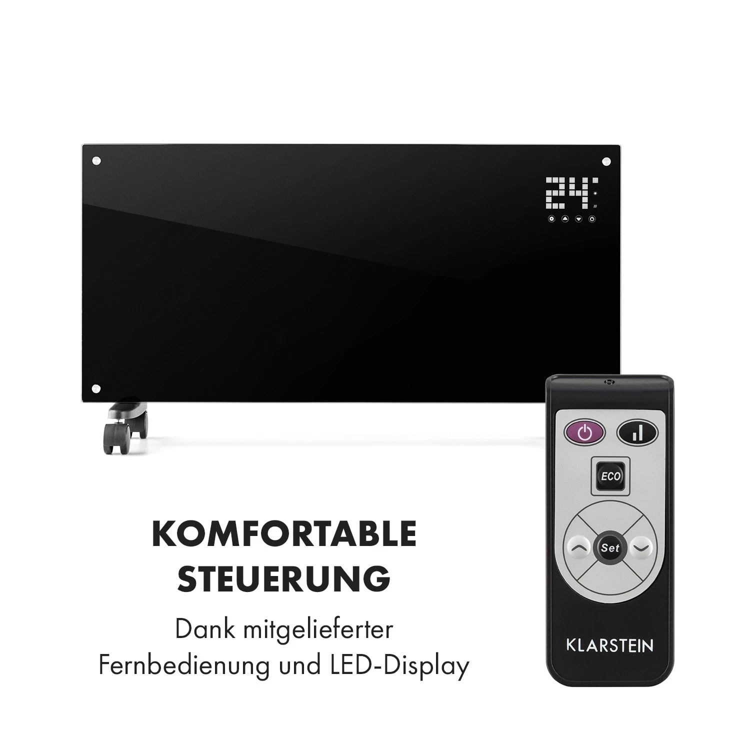 Bornholm Konvektions-Heizgerät 2000W Timer 2 Heizstufen ECO-Modus 5 Bornholm Konvektions-Heizgerät 2000W Timer 2 Heizstufen ECO-Modus – Bild 3