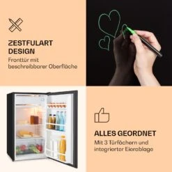 Spitzbergen Uni Kühlschrank 91 Liter 10-Liter-Gefrierfach 2 Böden 10 Spitzbergen Uni Kühlschrank 91 Liter 10-Liter-Gefrierfach 2 Böden -Klarstein 10031180 de 0003 logo