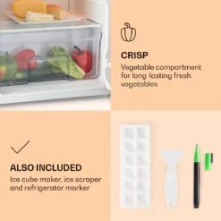 Spitzbergen Uni Kühlschrank 91 Liter 10-Liter-Gefrierfach 2 Böden 11 Spitzbergen Uni Kühlschrank 91 Liter 10-Liter-Gefrierfach 2 Böden -Klarstein 10031180 uk 0004 logo