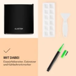 Spitzbergen Aca Kühlschrank 46 Liter 4-Liter-Gefrierfach 1 Boden -Klarstein 10031181 de 0004 logo