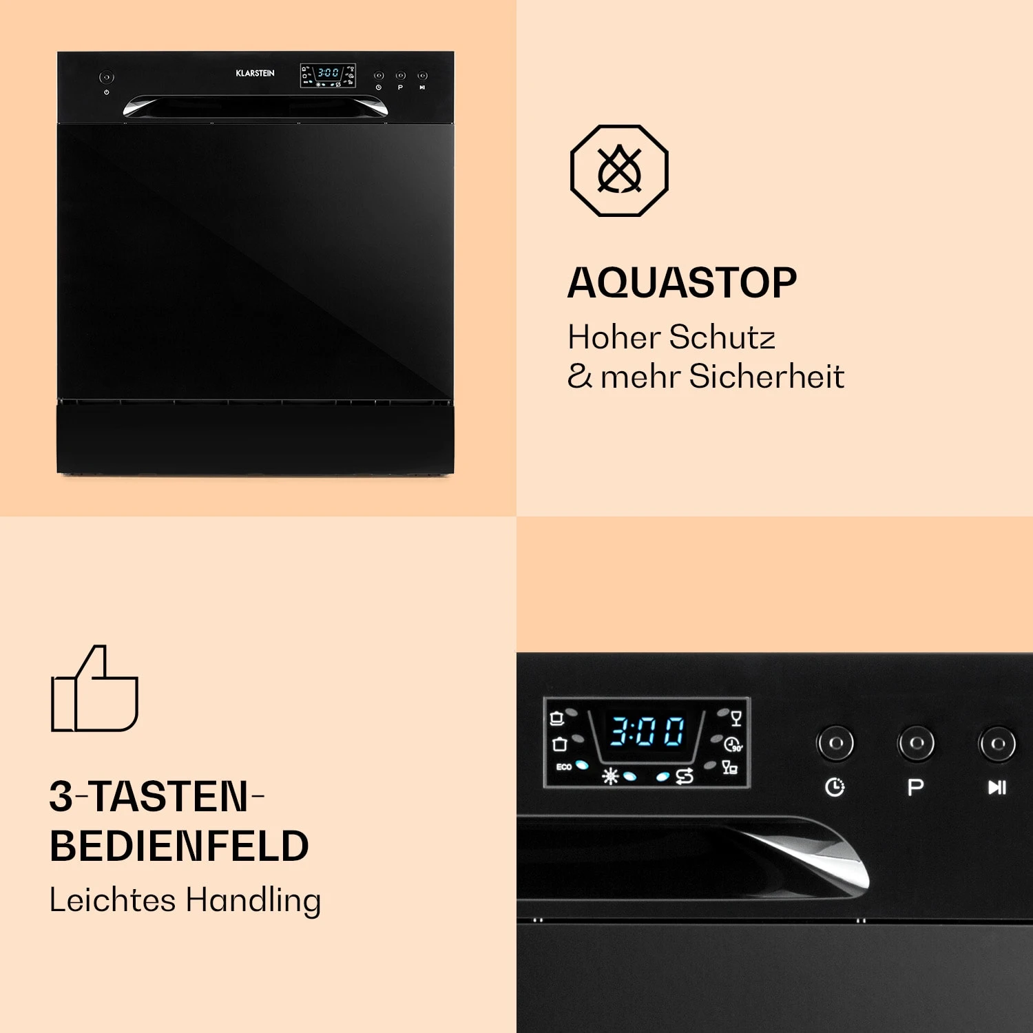 Amazonia 8 Geschirrspülmaschine 1620 Watt 8 Maßgedecke 49 DB Aquastop 7 Amazonia 8 Geschirrspülmaschine 1620 Watt 8 Maßgedecke 49 DB Aquastop – Bild 5