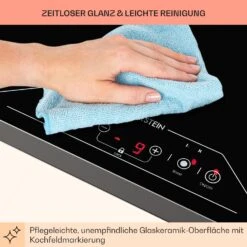 Deejay Freizonen-Induktionskochfeld 3500 W Glaskeramik Touch Schwarz -Klarstein 10031633 de 0008 usp