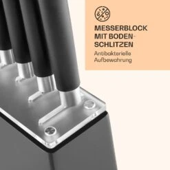 Kitano 8tlg. Messer-Set Mit Block 7 Messer Stahl Edler Holzblock 13 Kitano 8tlg. Messer-Set Mit Block 7 Messer Stahl Edler Holzblock -Klarstein 10031653 de 0005 logo