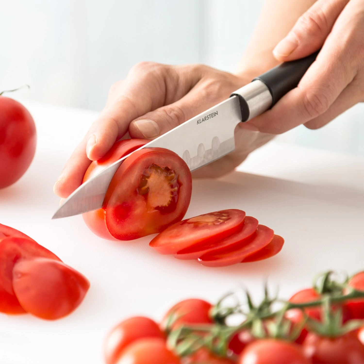 Kitano 8tlg. Messer-Set Mit Block 7 Messer Stahl Edler Holzblock 4 Kitano 8tlg. Messer-Set Mit Block 7 Messer Stahl Edler Holzblock – Bild 2