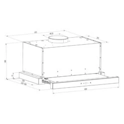 Vinea Unterbau-Dunstabzugshaube Flachschirmhaube 60cm Silber 18 Vinea Unterbau-Dunstabzugshaube Flachschirmhaube 60cm Silber -Klarstein 10031682 yy 0008 detail Klarstein Vinea Unterbau Dunstabzugshaube silber