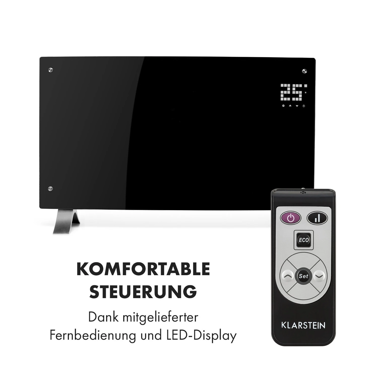 Bornholm Curved Konvektions-Heizgerät Thermostat Timer 2000W 5 Bornholm Curved Konvektions-Heizgerät Thermostat Timer 2000W – Bild 3