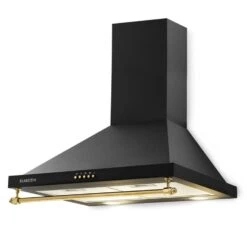 Montblanc 60 Dunstabzugshaube 610m³/h 165W 2x1,5W LED Reling 21 Montblanc 60 Dunstabzugshaube 610m³/h 165W 2x1,5W LED Reling -Klarstein 10031992 yy 0010 front Klarstein Montblanc 60 Dunstabzugshaube schwarz