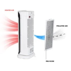 Chaval Heizturm 2.000 W Thermostat Timer Fernbedienung Weiß -Klarstein 10032004 yy 0004 detail Klarstein Chaval Heizturm weiss