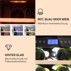 Vinovilla 17 Built-In Duo Weinkühlschrank 2 Zonen 53l 17 Fl. Glastür 13 Vinovilla 17 Built-In Duo Weinkühlschrank 2 Zonen 53l 17 Fl. Glastür -Klarstein 10032030 de 0003 logo