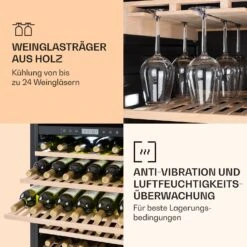 Vinovilla Grande 165 Built-in Duo Weinkühlschrank 425l 165Fl. Glastür -Klarstein 10032034 de 0006 logo